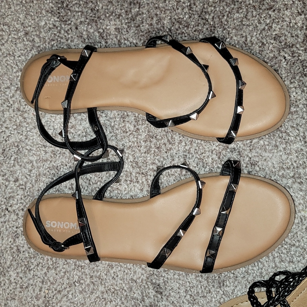 Gladiator spiked sandals